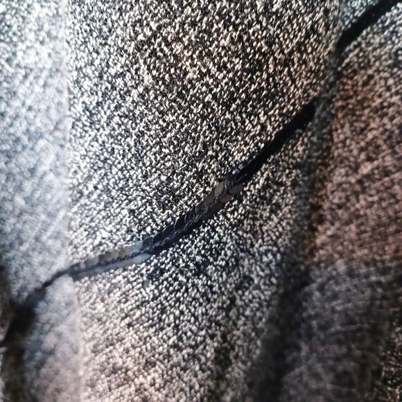 Richard Malcolm Tweed A-Line Skirt With Black Accents Size 10 Polyester/Rayon Bl - Picture 4 of 6